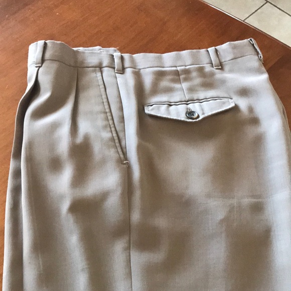 Jaymar-Ruby Vintage 34 x 30 men’s pants w buttons for suspenders, pleated front. - Picture 2 of 12